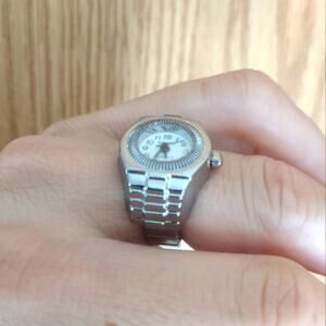 Silver Ring Watch Men's Women's Christmas Birthday Valentine's Anniversary Gift
